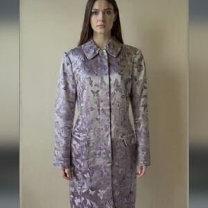 NWOT Lilac And Purple Satin Coat